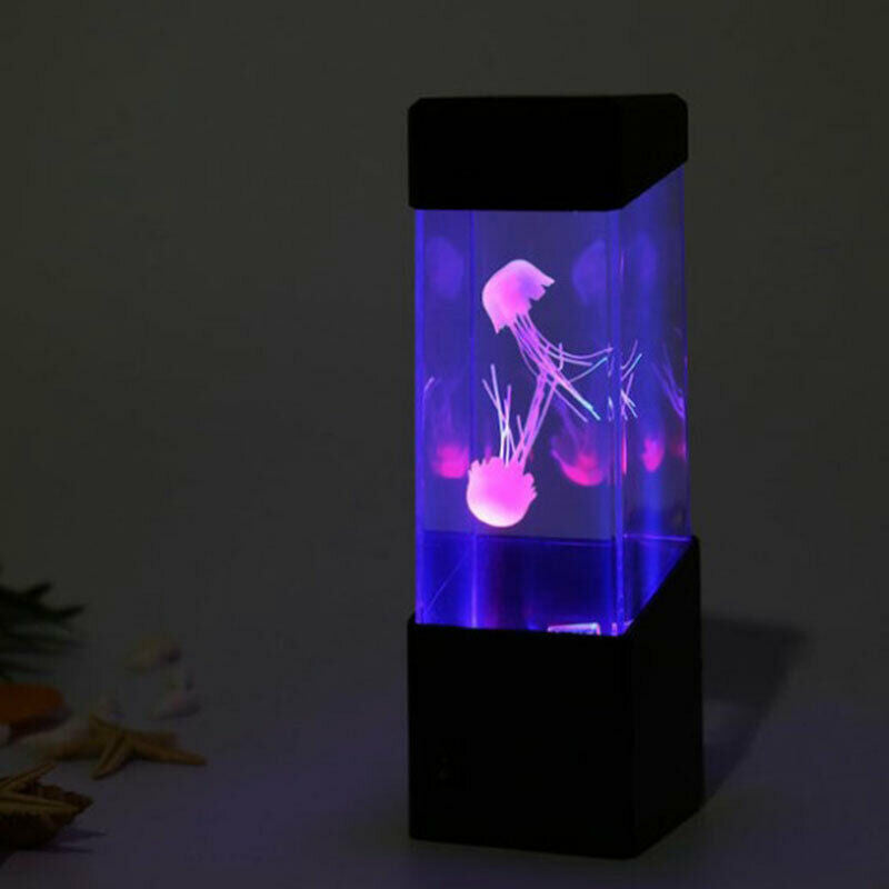 7-Color Changing LED Jellyfish Lamp Aquarium Bedside Night Atmosphere Mood L FG
