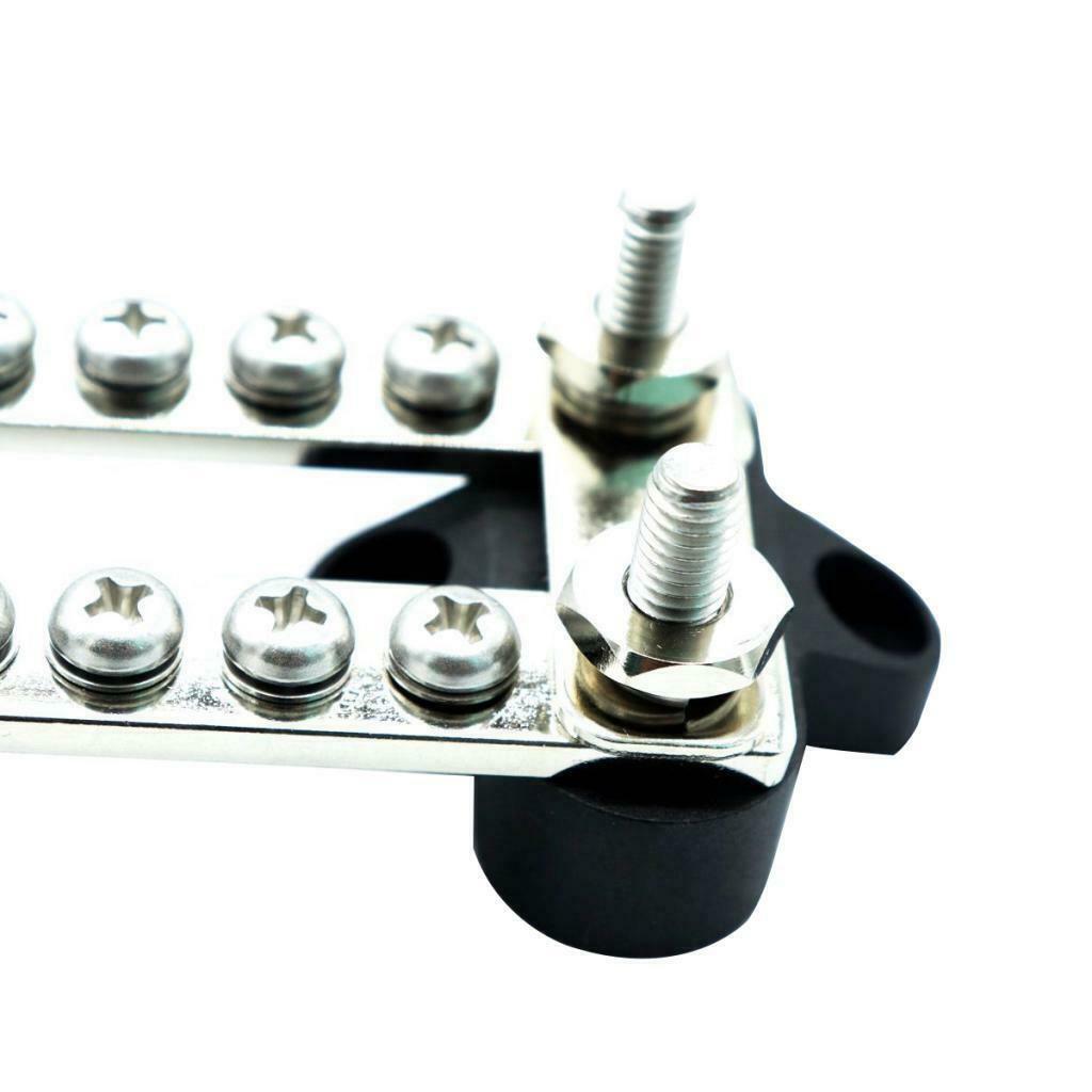 Boat 100A Dual Row Bus Bar Distribution Block with 16 Terminals
