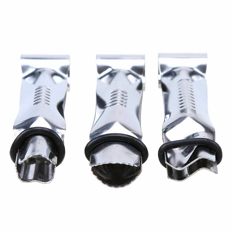 3 Pcs Fondant Cutter Stainless Steel Cake Border Decor Lace Clip Baking Tools