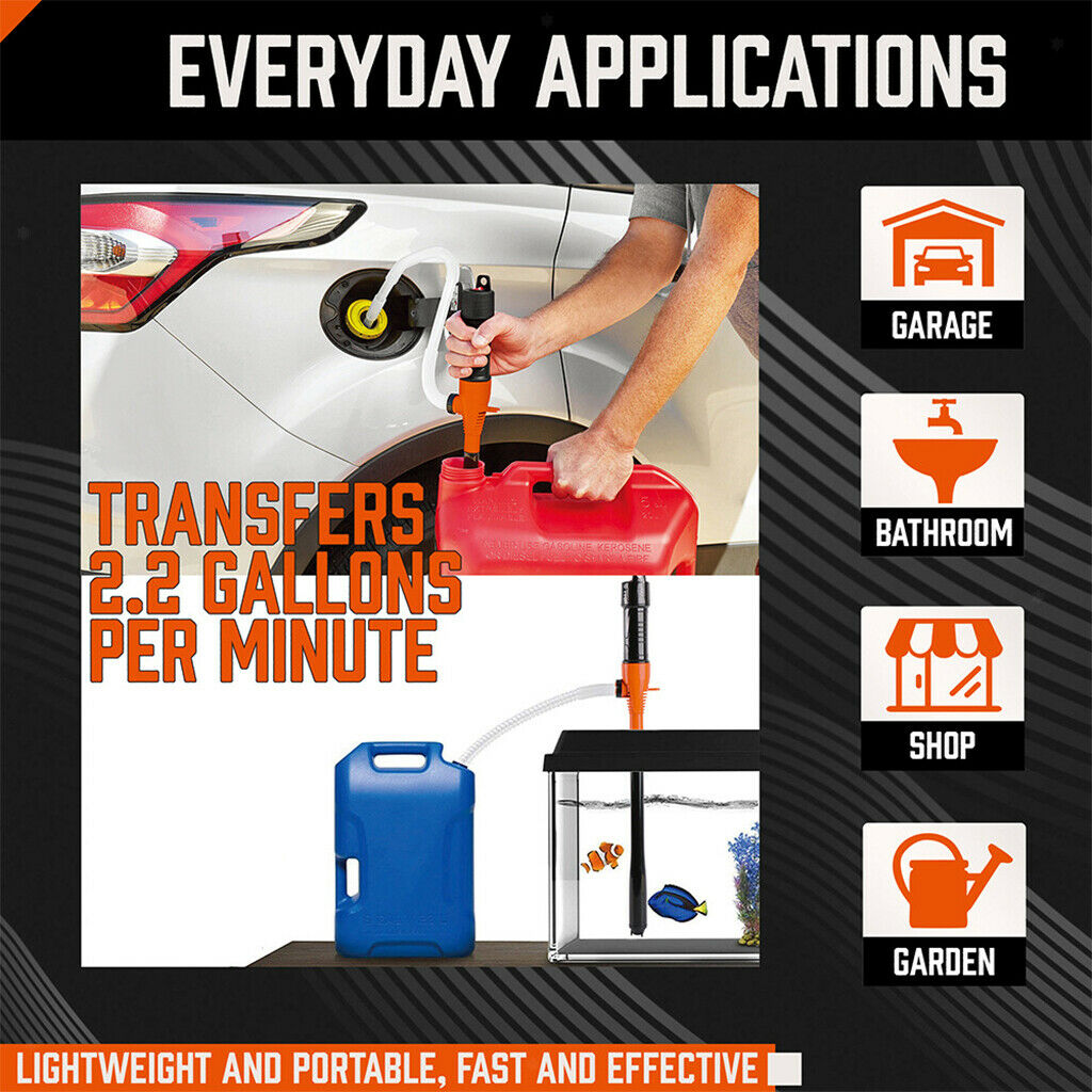 Fuel Transfer Pump Battery Operated for Gas Oil Liquid Water for Car Marine