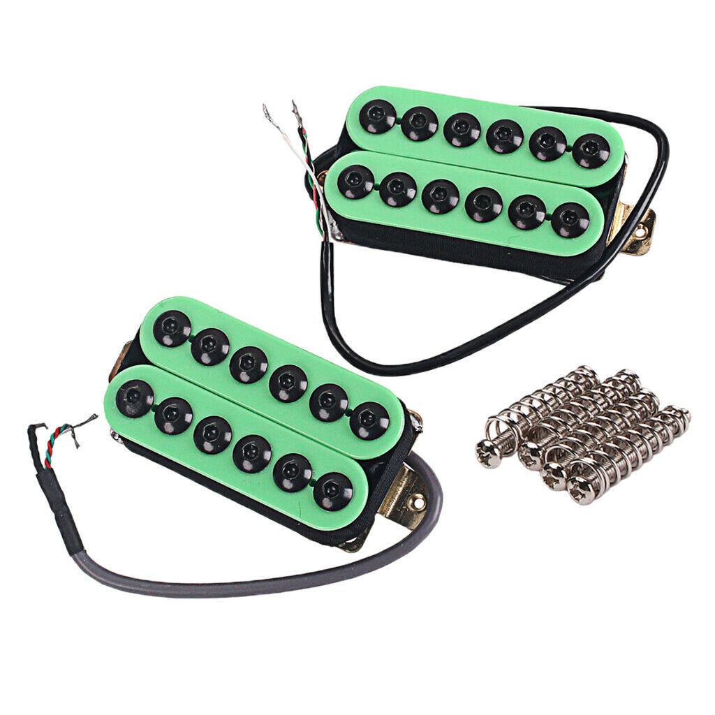 Green Double Coil  Pickup Neck&Bridge for  LP Electric Guitar