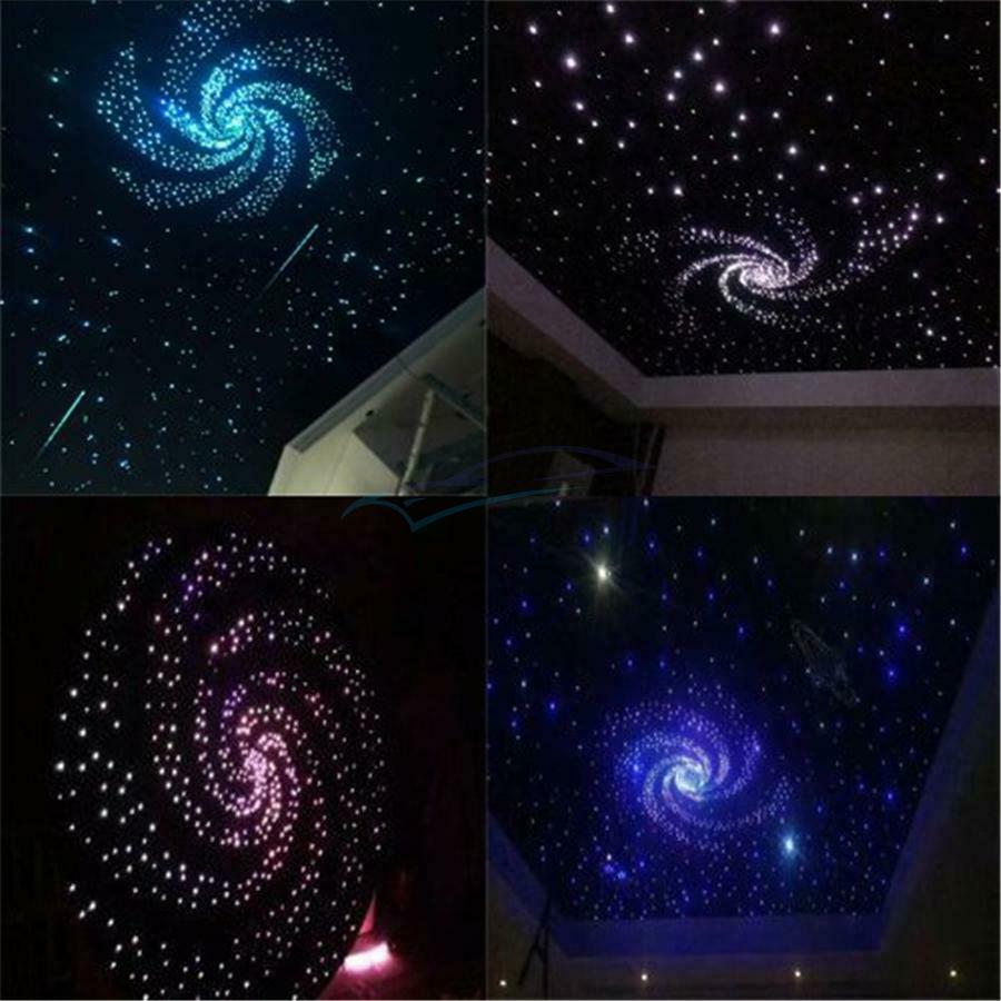RGB LED Roof Indoor Fiber Optic Starlight Atmosphere Lamp Kit APP Control 12W