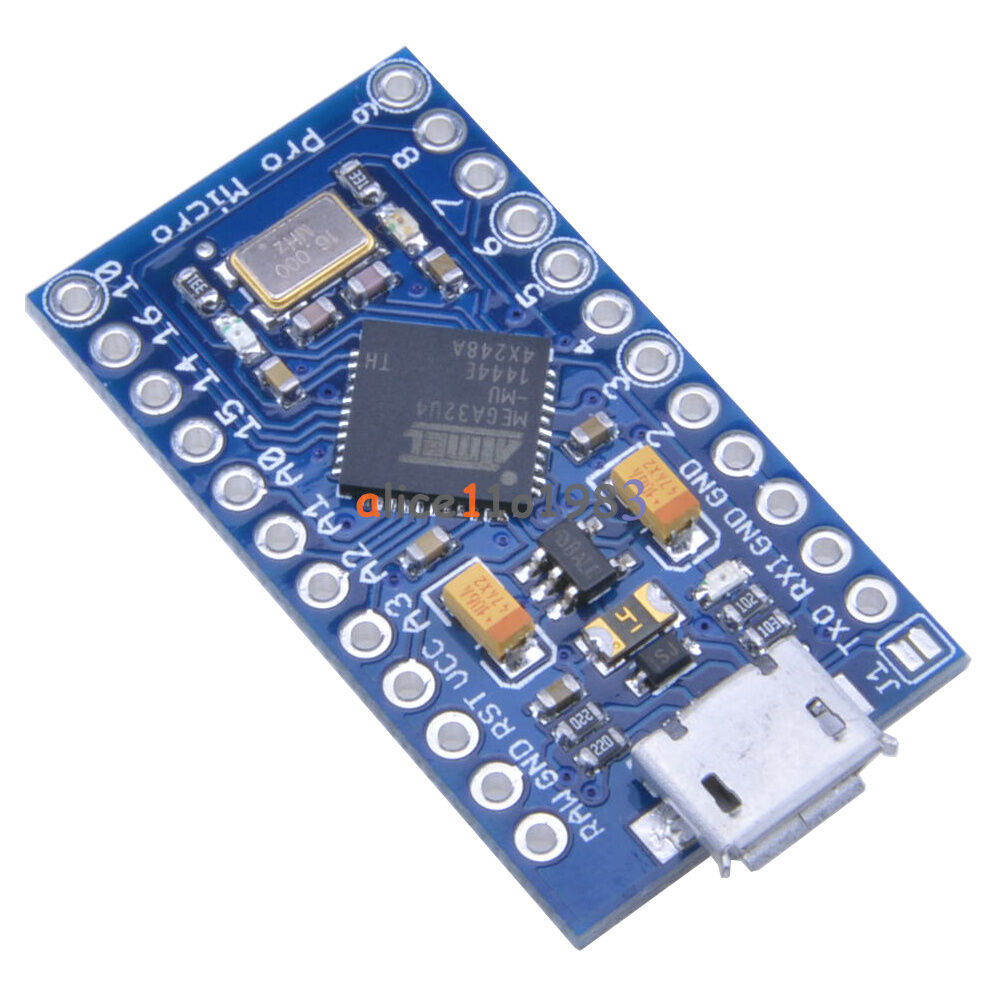 2Pcs Leonardo Pro Micro ATmega32U4 8MHz 3.3V Replace ATmega328 Pro Mini Arduino