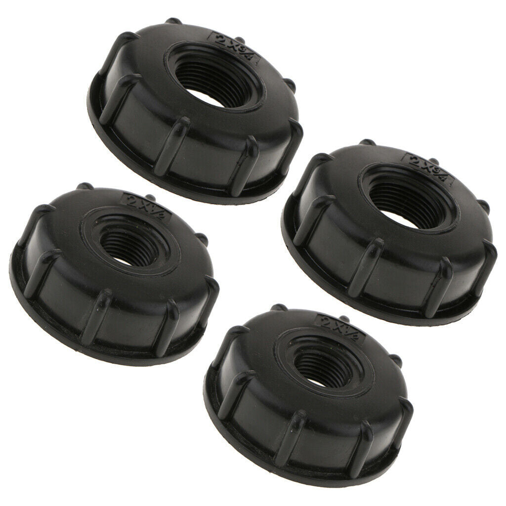 4PCS IBC Tote Tank Hose Screw Fittings Water Tank for 60mm Coarse Thread Outlet
