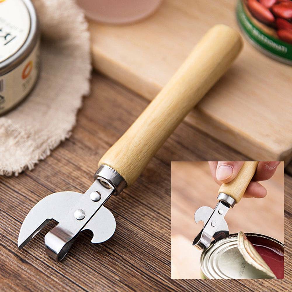 Manual Metal Can Opener Side Cut Stainless Steel Bottle Opener Kitchen Tools 1PC