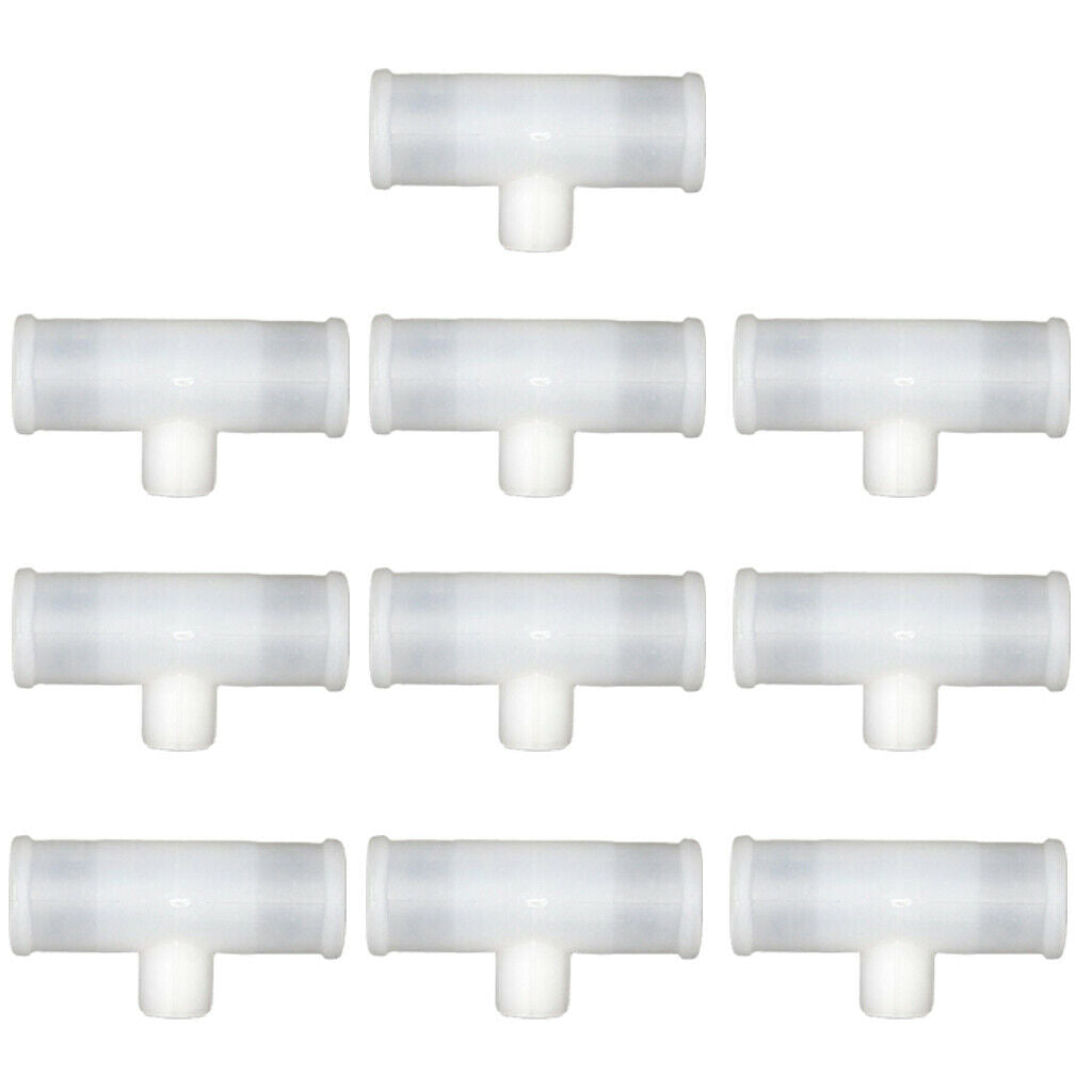 10pcs 3/4inch Tee Fittings Tubes Replacement for Automatic Poultry Waterer