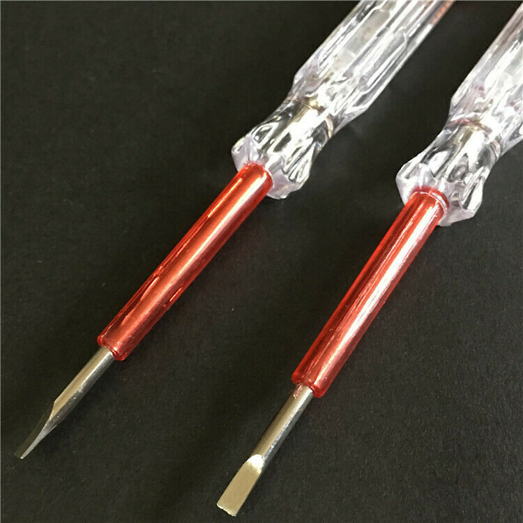10Pcs Voltage and Voltage Detector Electric Tester Pen Screwdriver Ac 200V-250V