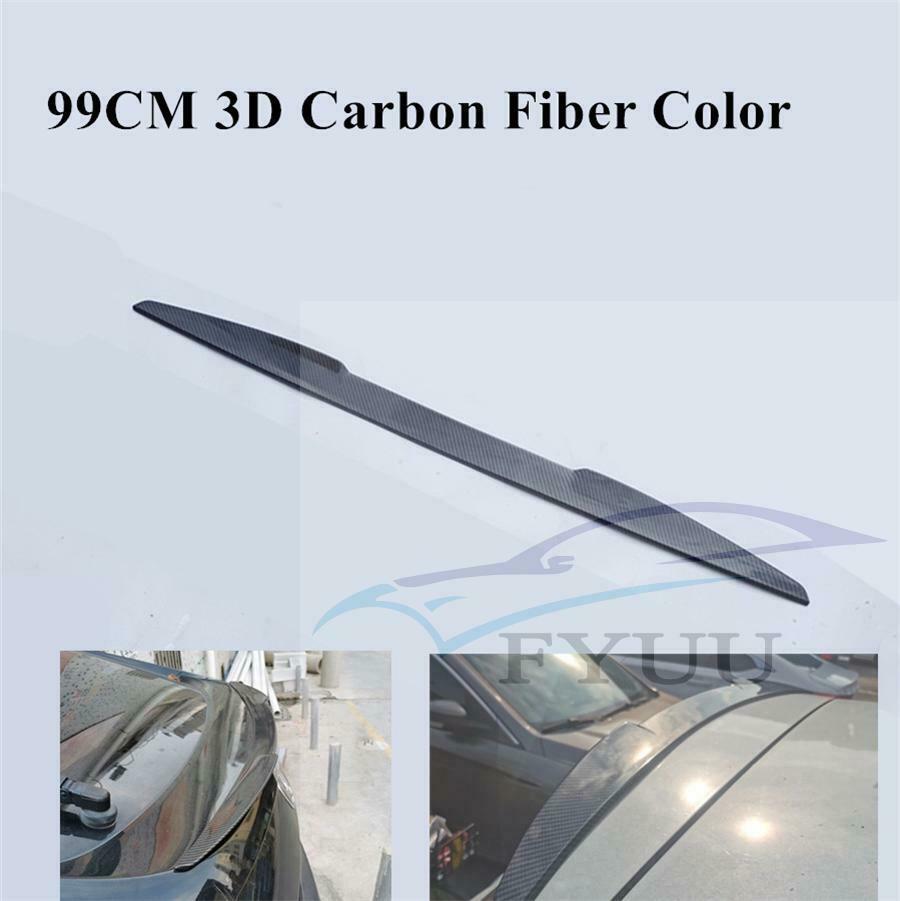 99CM Carbon Fiber Color Car Rear Roof Lip Spoiler Lip Wing Tail Trunk Spoilers