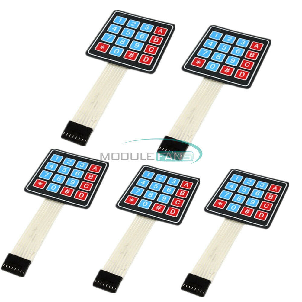 10PCS 4 x 4 16 Key Matrix Array Membrane Switch Keypad Keyboard For AVR Arduino