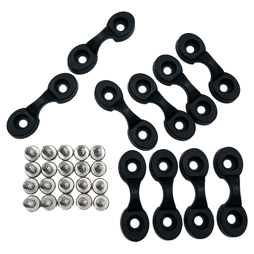 Bungee Pad Eye Deck Loop Tie Down Anchor with Screws for Kayak Canoe Boat