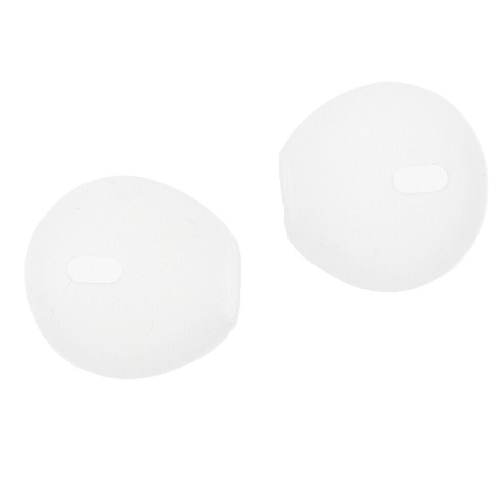 2 Pairs In Ear Soft Silicone Ear Gels Tips Holder Cover for