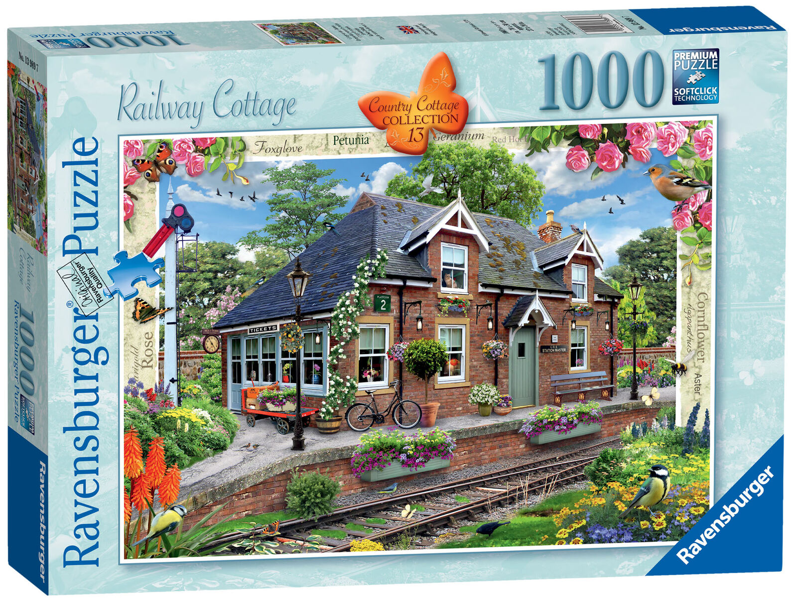 13989 Ravensburger Country Cottage Collection Jigsaw - Railway Cottage 1000pcs