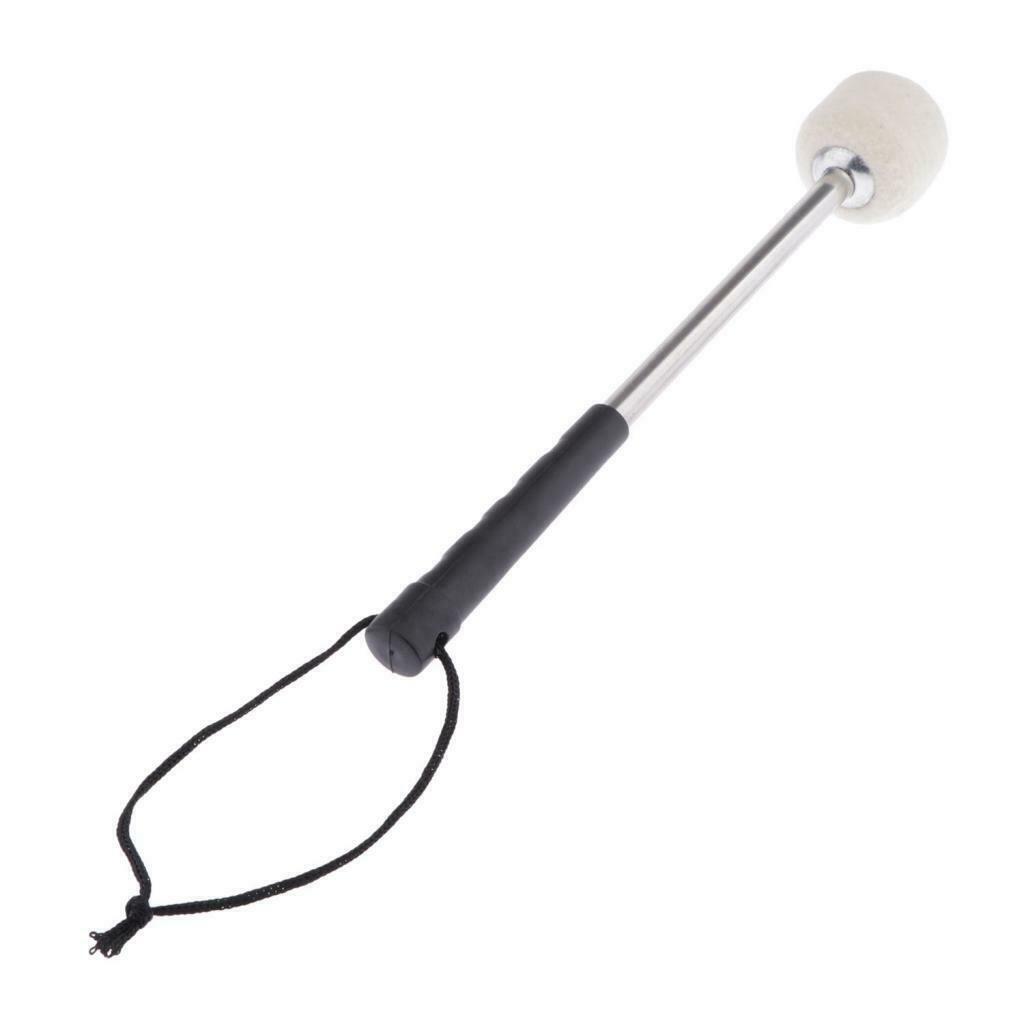 Marching Tenor Drum Mallets with Strap Wool Felt Head Drum Stick Drumstick S