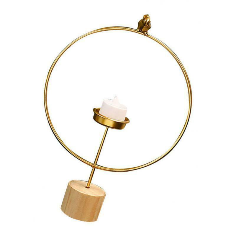 Candle Holder Stand Rack Lantern Candlesticks f/ Office Hotel Tabletop Decor
