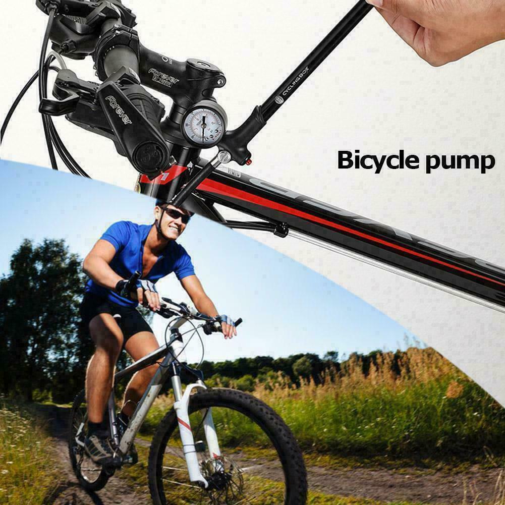 Bike Pump High Pressure Cycling Floor/Track Pump Pressure Gauge V1T7 120psi new