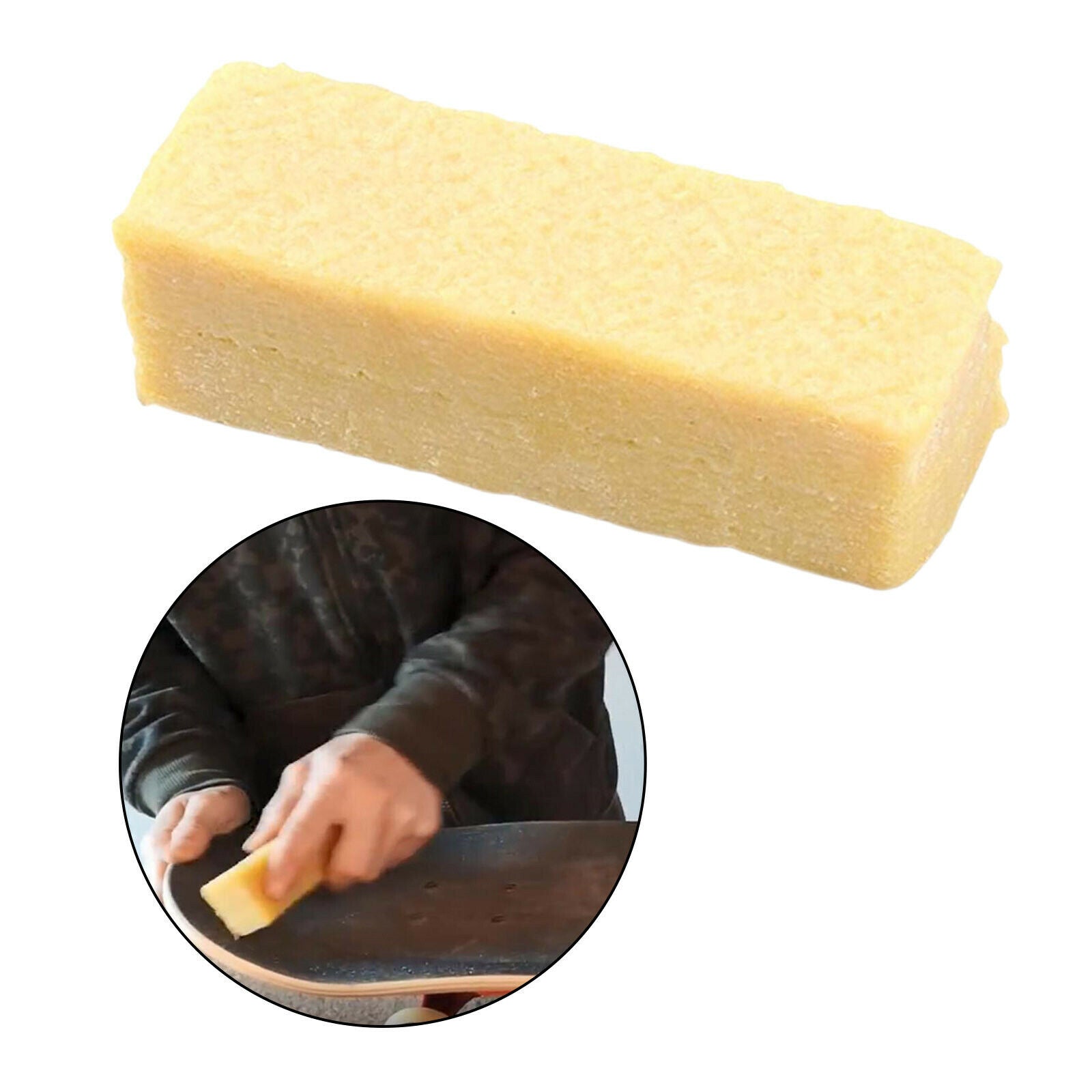 Natural Rubber Skateboard Eraser 8x4cm Remover Sanding Belt Wipe Cleaner