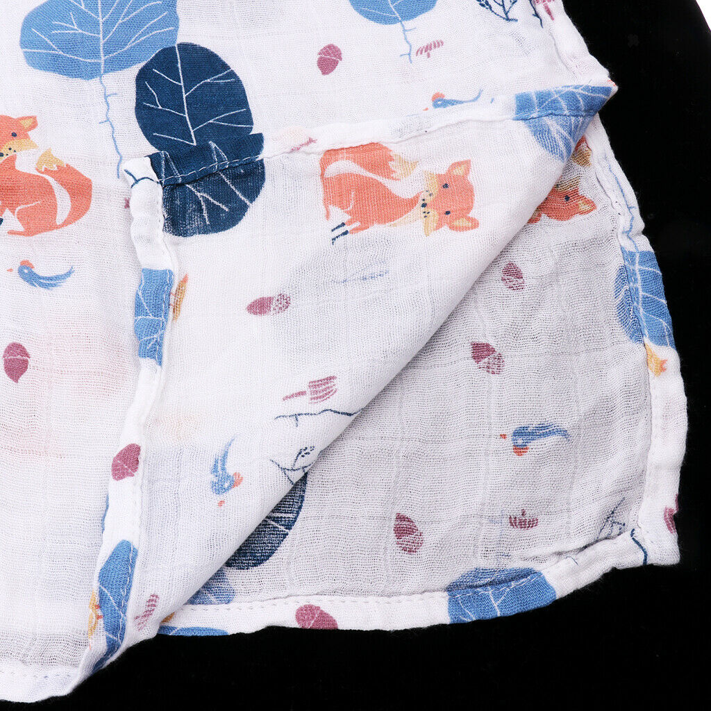 Soft Muslin Baby Swaddling Blanket Newborn Infant Cotton Swaddle Towel Tree