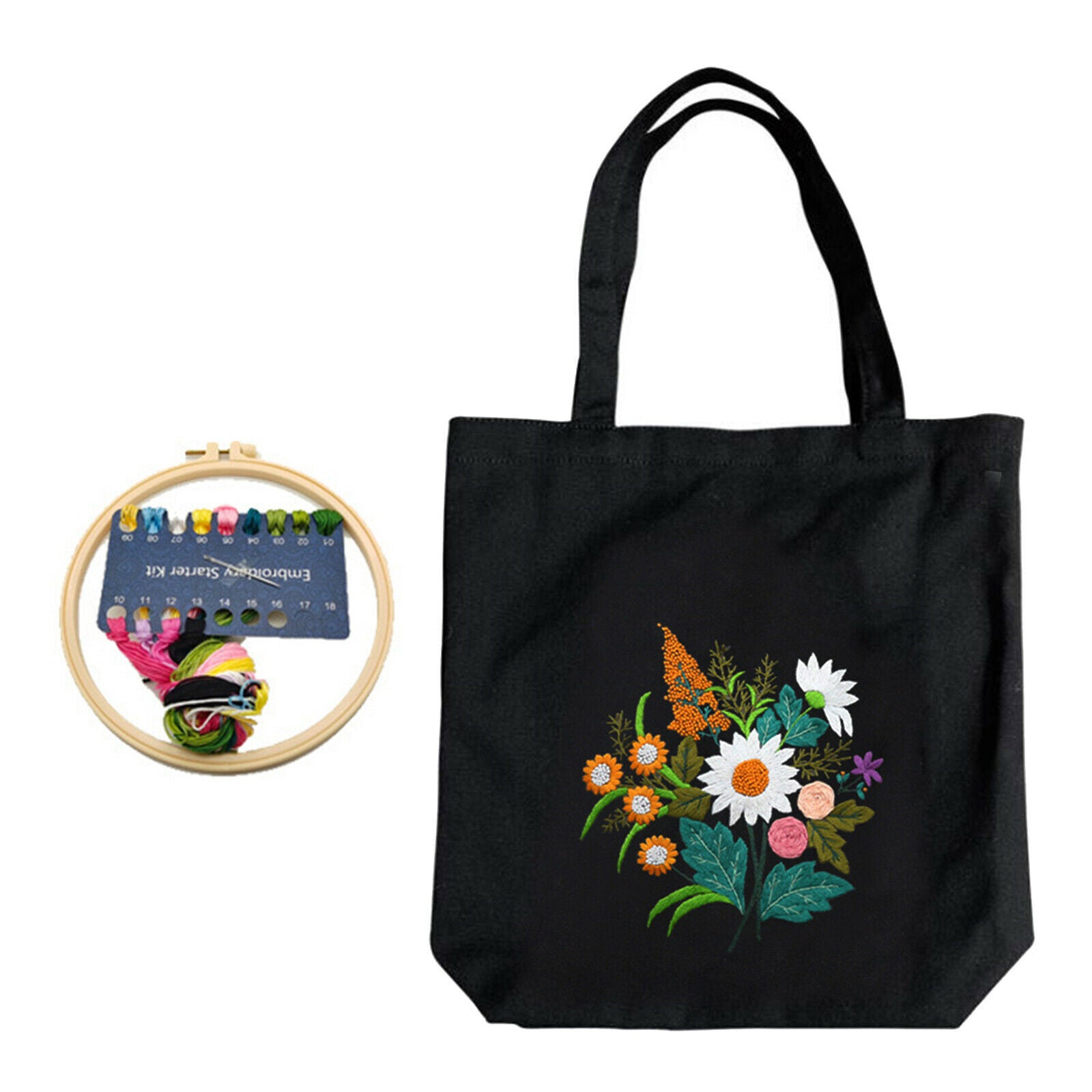 Canvas Tote Bag Embroidery Kit Cross Stitch Kit and Tool Morning Light Grass