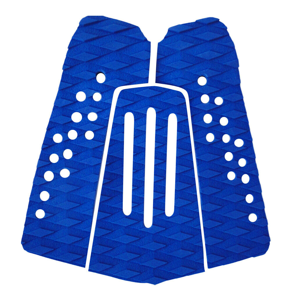 6 Pieces Diamond Grooved EVA Surfboard Surf Traction Pad Deck Grip Tail Pad