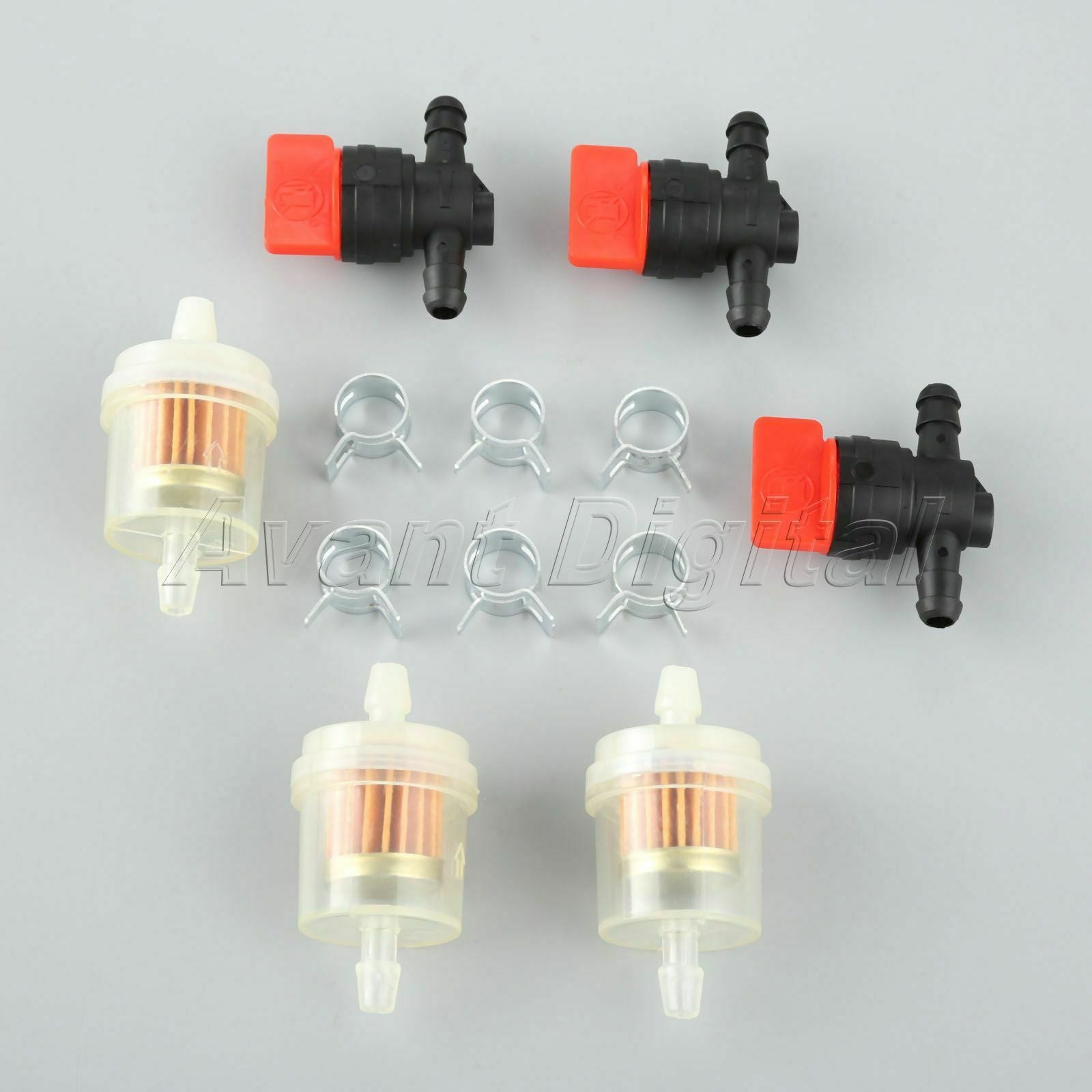 Replace Fit For Briggs Stratton Chainsaw Lawn Mower Fuel Filter Shut Valve Clamp