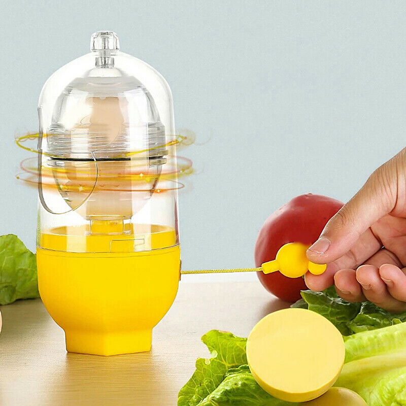 Egg Scrambler Shaker Whisk Hand Egg Maker Eggs Yolk White Mixer KitchenBDAU