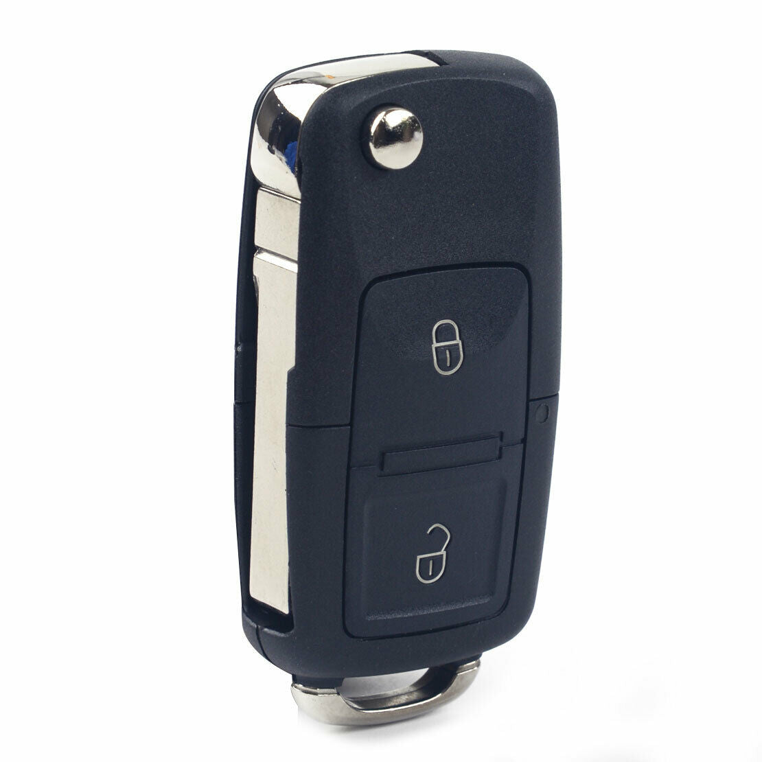 2 Button Flip Blank Remote Key Case Shell Fit For VW Polo Skoda Octavia as