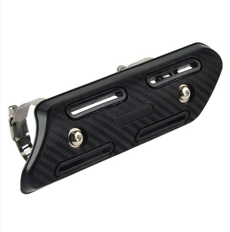 Carbon Fiber Style Motorcycle Mid Exhaust Heat Shield Muffler Heat Protect Guard