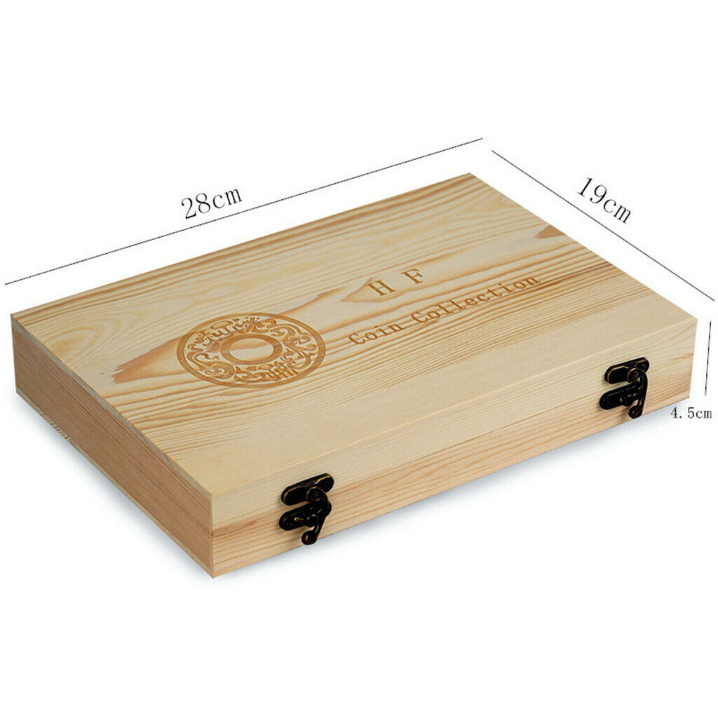 Anniversary Coins Storage Case Display Boxes Holder Collection Decoration