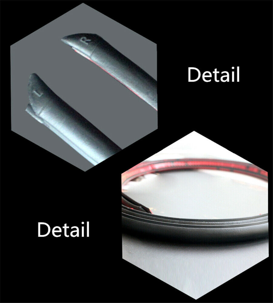 2Pcs 80cm Rubber Seal Strip Car Door B Pillar Anti-Noise Dustproof Sealing Strip