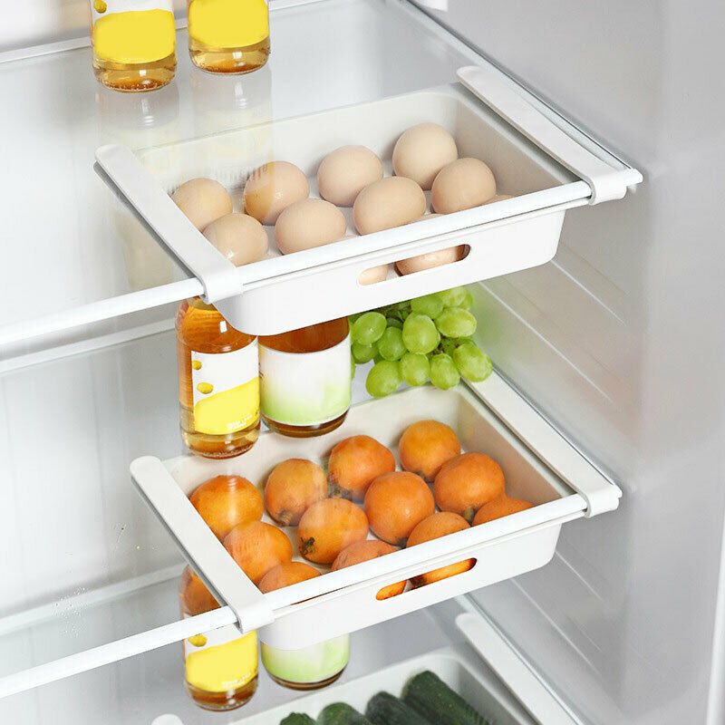 Refrigerator Food Storage Holder Box Rack Fridge Drawer Shelf Kitchen Organizer
