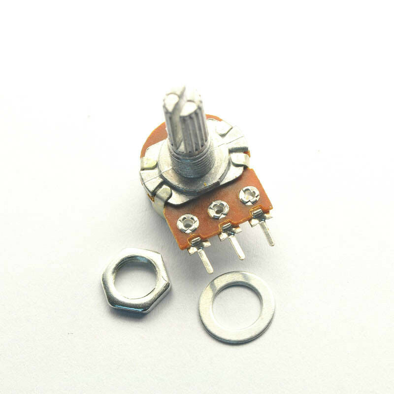 5Pcs WH148 Pot B100K 100K Linear Potentiometers Shaft 20mm 3pin 3 Pin Knob