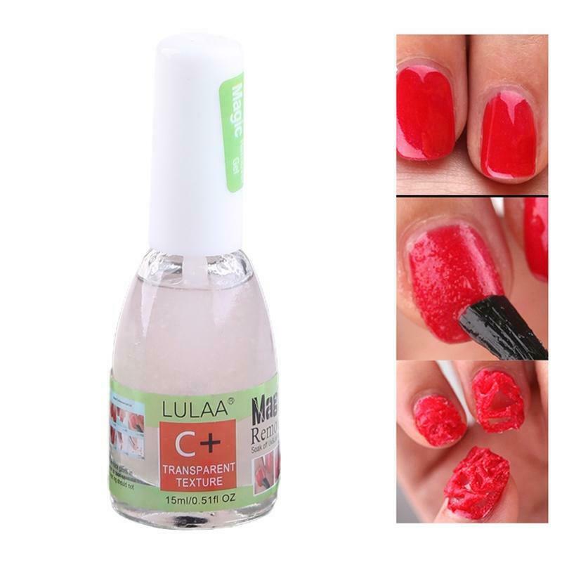 15ml Nail Polish Remover UV Gel Soak Off Removal Manicure Cleaner Tool