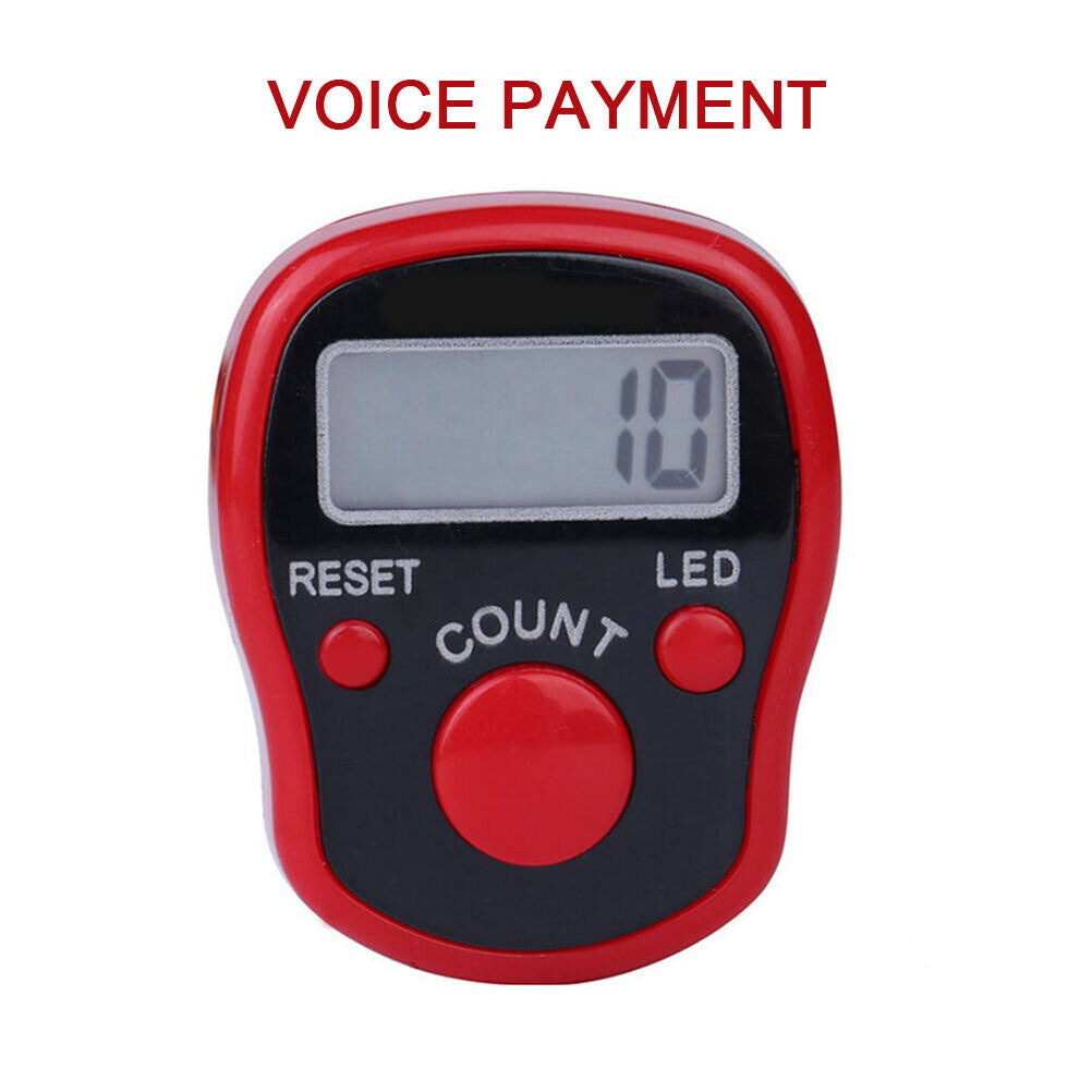 Random Color Finger Counter Electronic Handheld Tally Counter for Golf Chanting