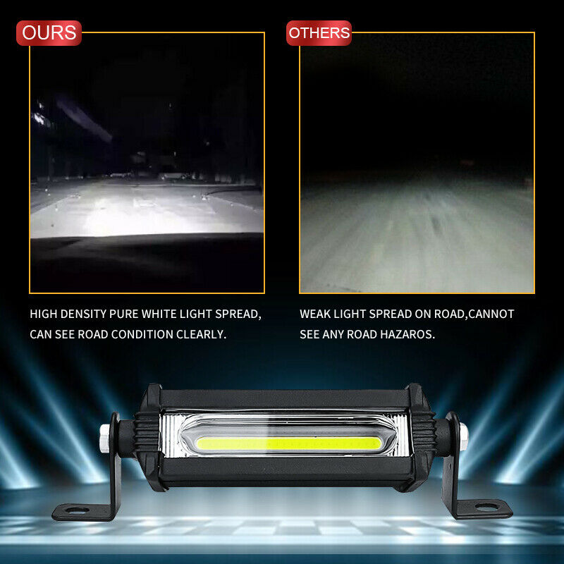 Led Work Lights Tractors Trucks 12v 24v COB 4 Inch Headlight  Driving Fog Lights