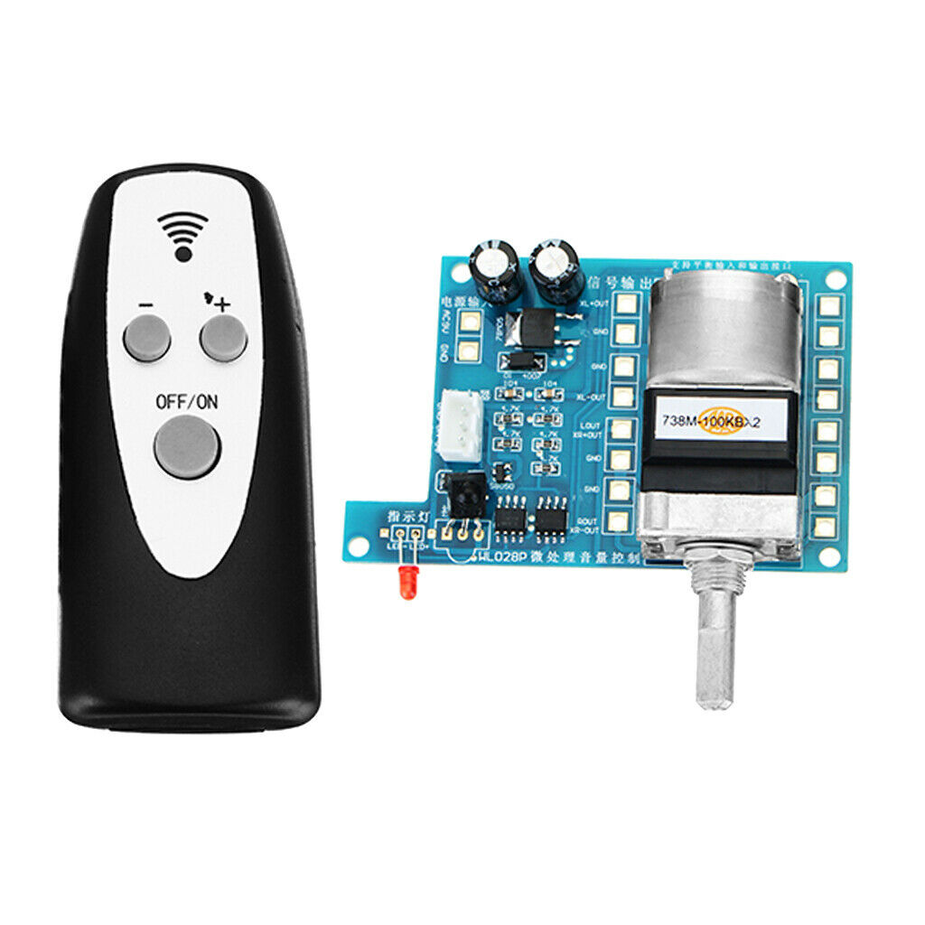 1 Ã— AC / DC 9V volume control board including remote control switch