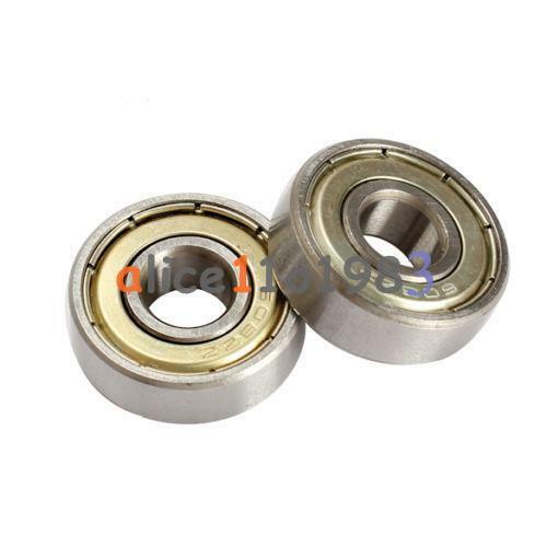 2PCS Flange Ball Bearing 608ZZ 8*22*7 mm Metric Flanged Bearing