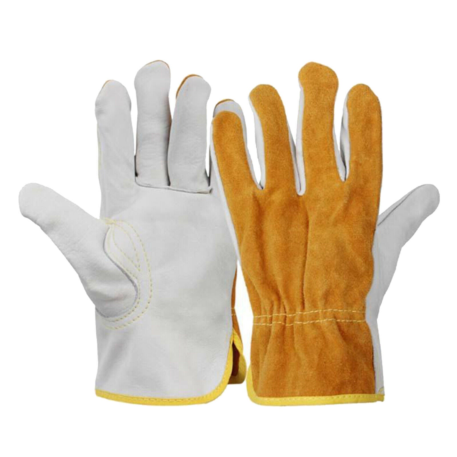 2pcs fire-resistant and durable leather welder gloves for welding metal