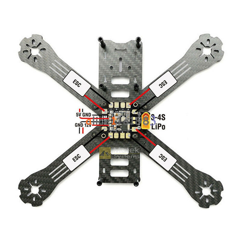 PDB-XT60 Power Hub Distribution Board BEC 5V 12V for Racing 250 210 Drone