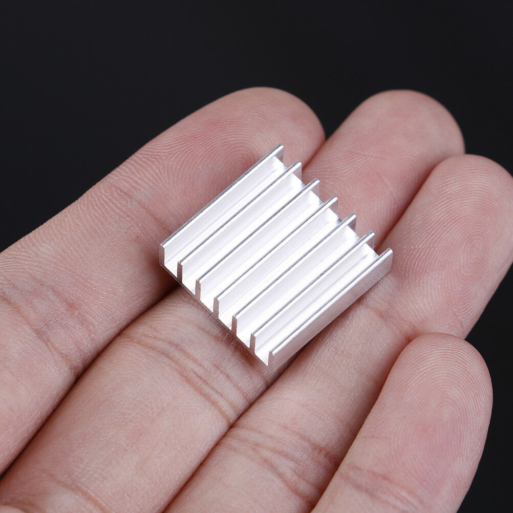 10pcs Aluminum 20x20x6mm IC LED Cooling Cooler Heatsink Heatsinks With Tap.l8