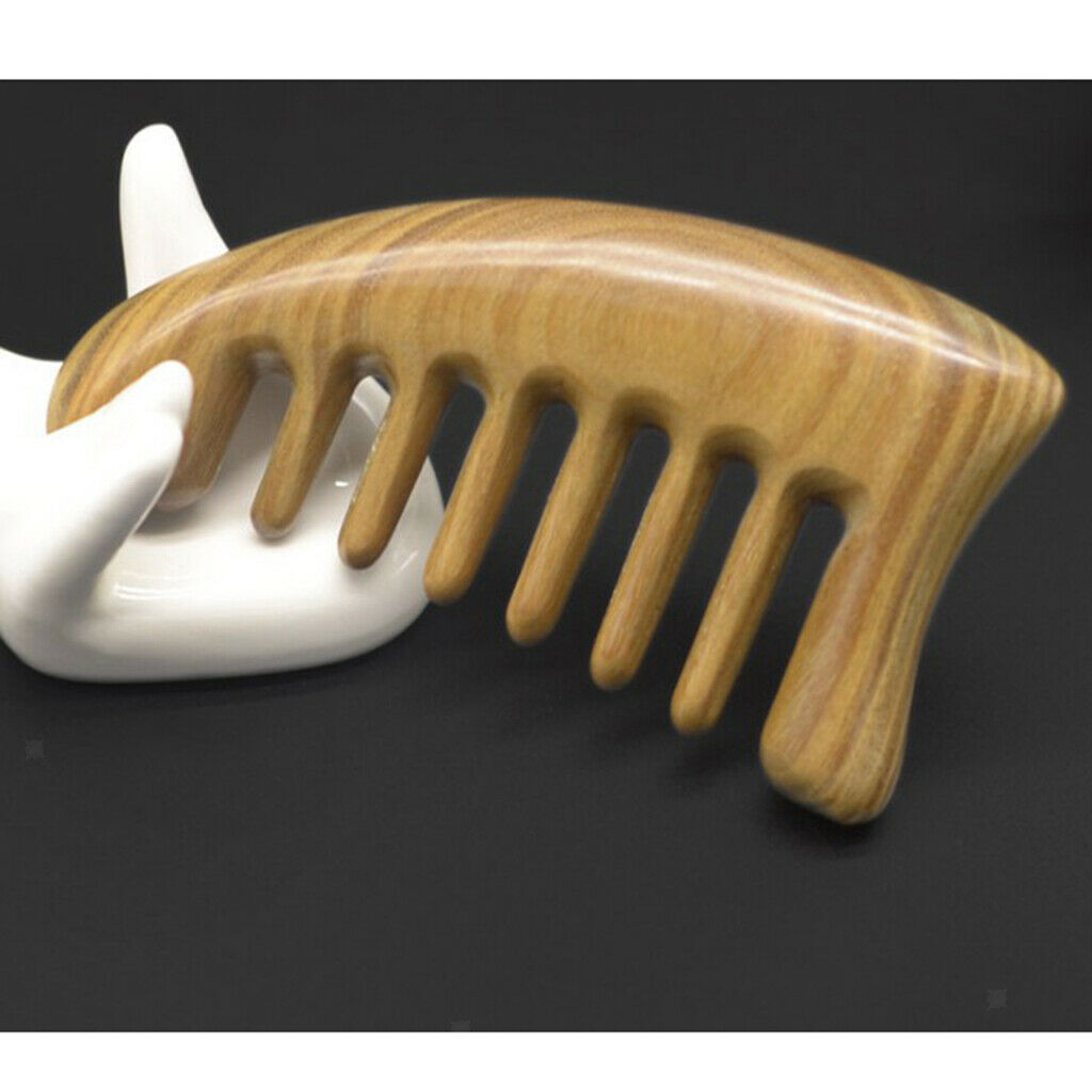 Smooth Mini Round Wide Tooth Sandalwood Comb Head Massage GuaSha Tools 03