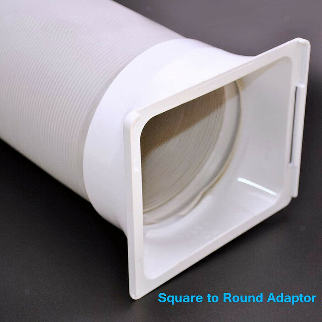 5.9 inch/6 inch Exhaust Hose Interface Adapter for Air Conditioner Square