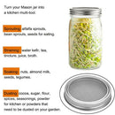 Split Type Mason Jar Screen Sprouting Filter Lid Cover for Growing Broccoli