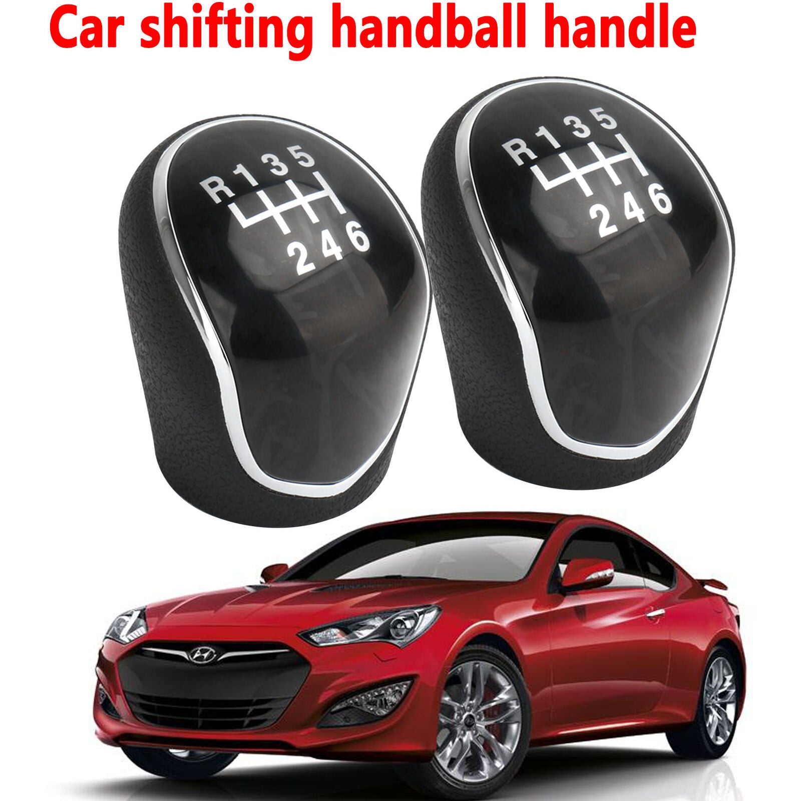 Car 6 Speed Manual Gear Shift Knob Head Ball For Hyundai IX35 2010-2016 Black