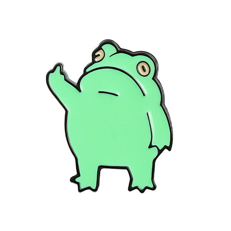 Enamel Pins Frog Brooch Collar Pin For Women Clothes Badges For Backpa.l8