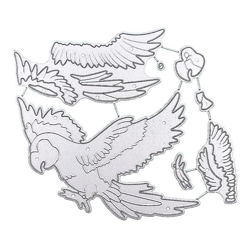 Parrot Metal Cutting Dies Stencil DIY Scrapbook Album Paper Card Template Mold