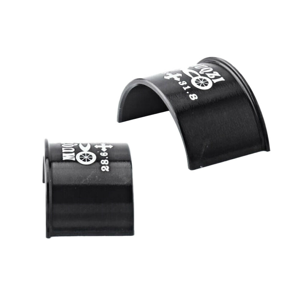 2pcs Handlebar Shim Adapter Mounting Adapter Handlebar Clamp 28.6mm to 31.8mm