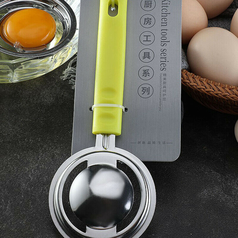Household Stainless Steel Egg Yolk Seperator Kitchen Cooking Gadget Sieve.l8