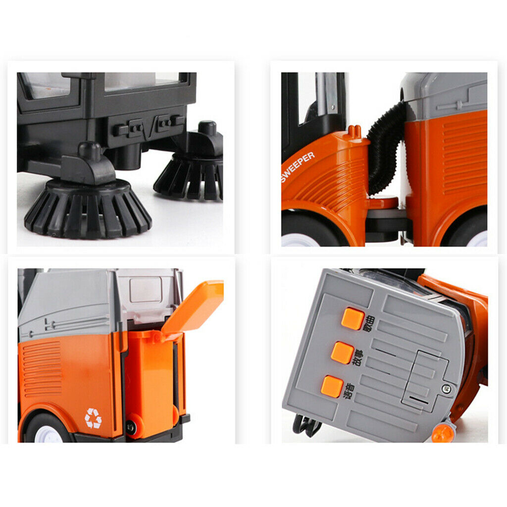 Road Sweeper Cleaning Car Garbage Truck Simulation Sound Sanitation Car Toys