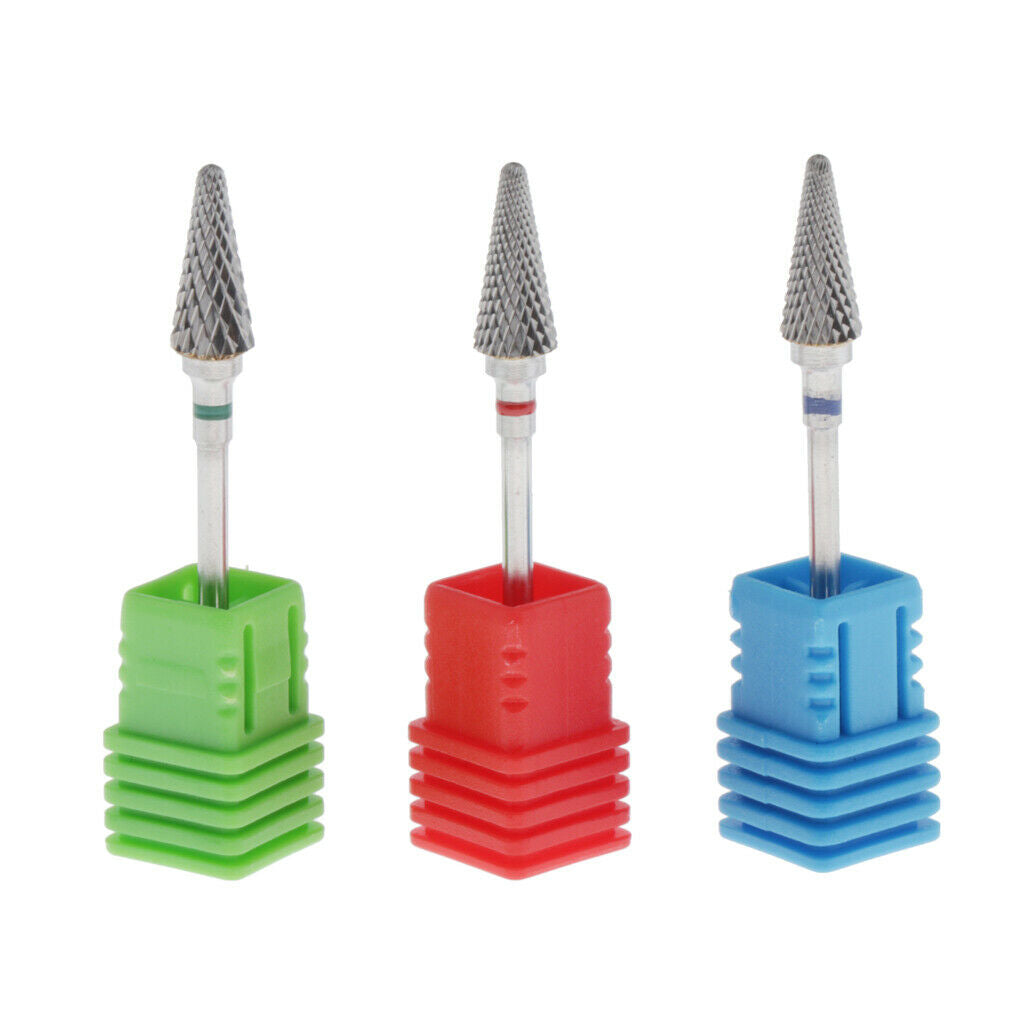 Lots 3 3/32'' Nail Art Drill Bits UV Gel Nails Removal Buffing Head Bits Kit