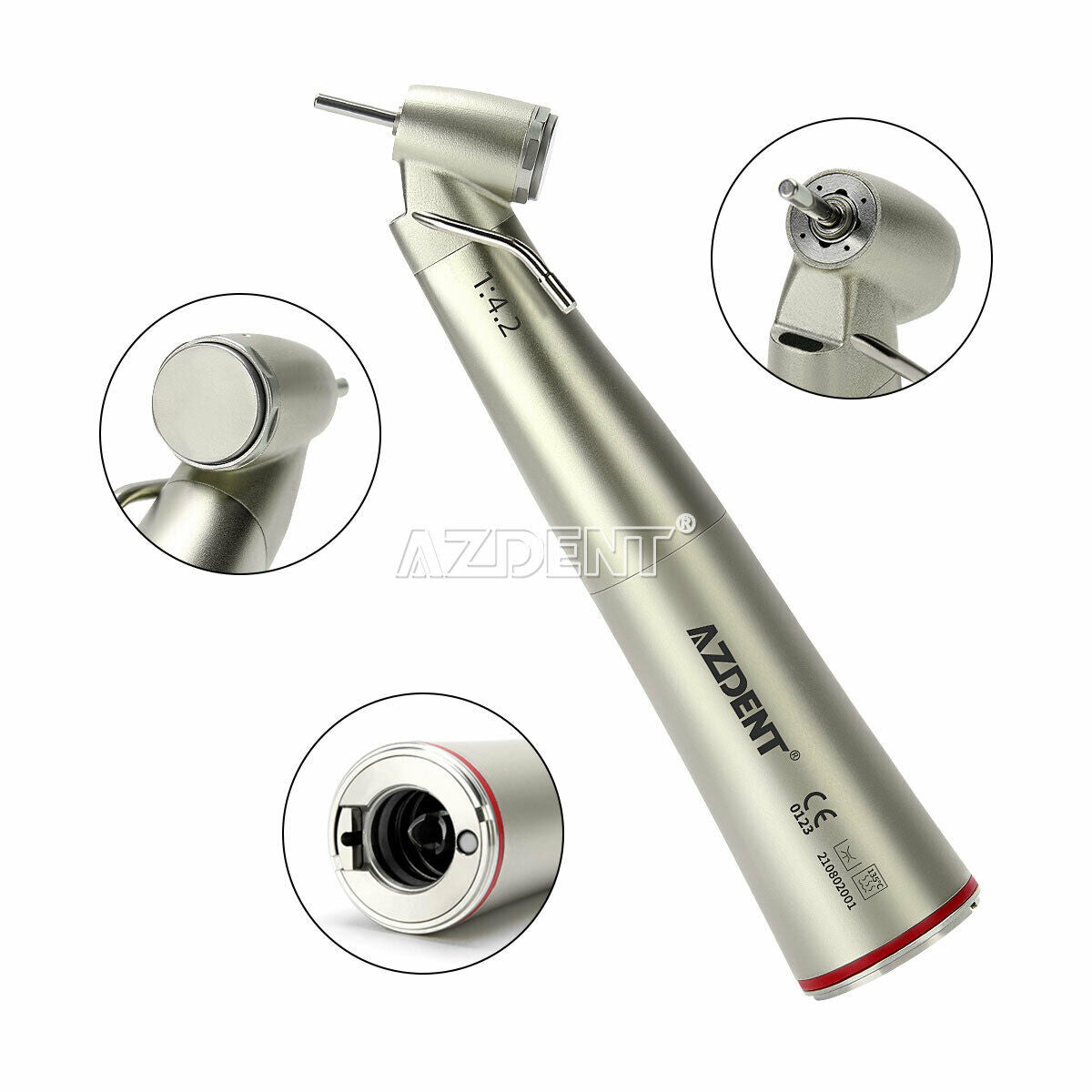 45 Degree Dental LED Contra Angle Surgical Handpiece 1:4.2 Increasing external